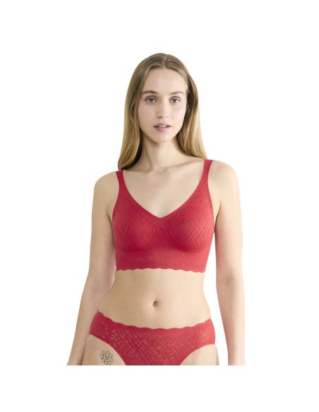 Sloggi Zero Feel Bliss Festive Bralette Shanghai Red