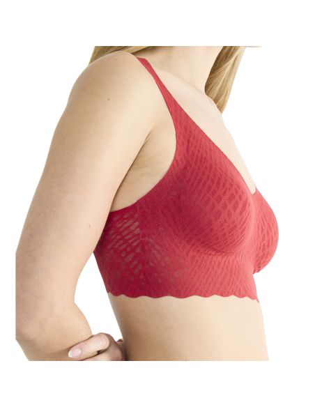 Sloggi Zero Feel Bliss Festive Bralette Shanghai Red