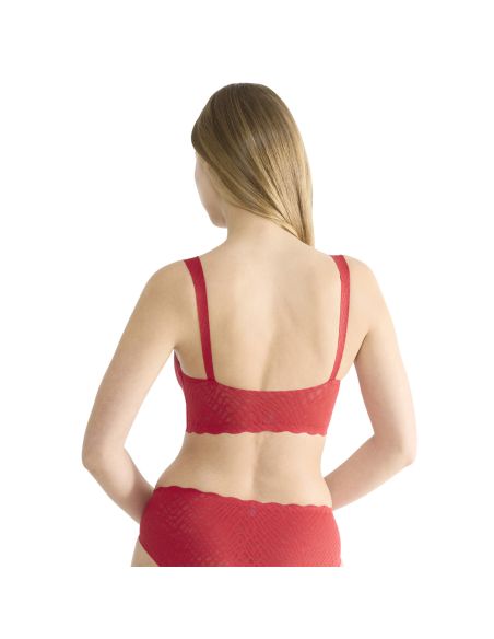 Sloggi Zero Feel Bliss Festive Bralette Shanghai Red