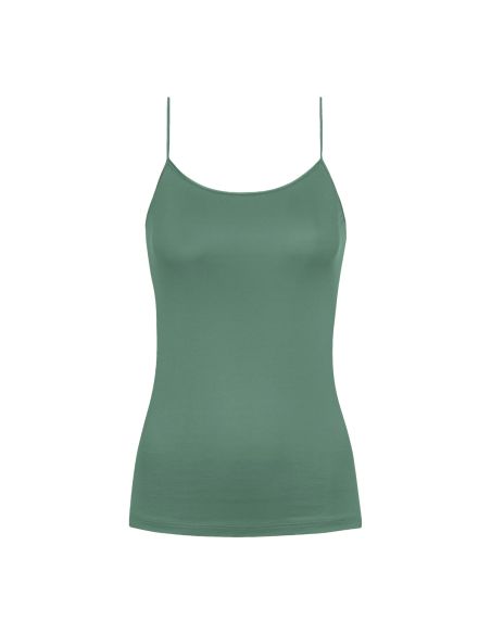MEY Dames Emotion Top Spaghetti Hemd Peat Moss 55201