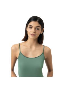 MEY Dames Emotion Top Spaghetti Hemd Peat Moss 55201 2