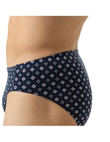 MEY Heren Jazz Pants Boarder Blue 2120133