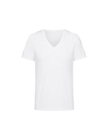 MEY Heren T-shirt V-hals MEY 10 out of 10 Wit 001