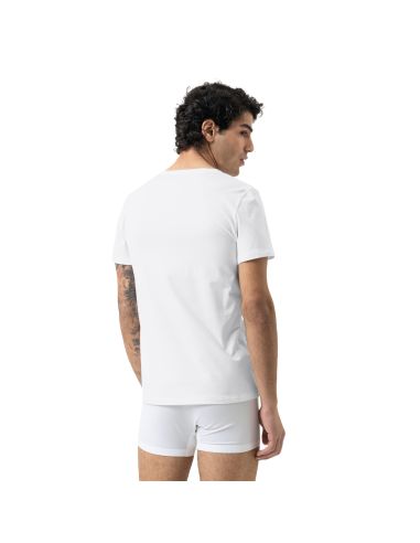 MEY Heren T-shirt V-hals MEY 10 out of 10 Wit 001