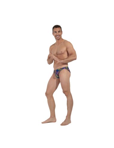 HOM Funky Styles EU Micro Brief Navy Print
