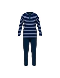 CECEBA Heren Pyjamaset 1pack Donkerblauw Gestreept