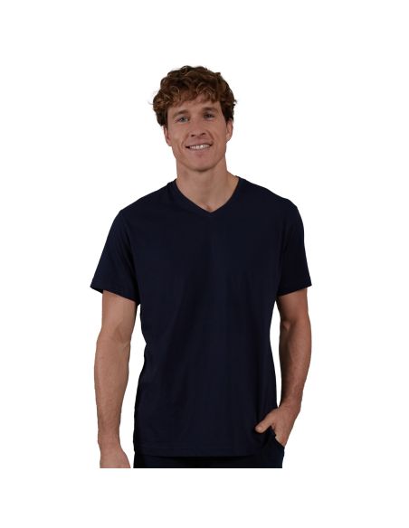 CECEBA Heren T-shirt Korte Mouw Sapporo Zwart