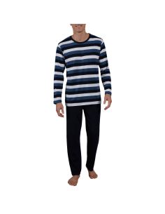 CECEBA Heren Pyjamaset Lang Gestreept Blauw  2