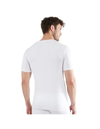 CECEBA Heren Bamboe T-shirt V-Hals 2Pack Wit