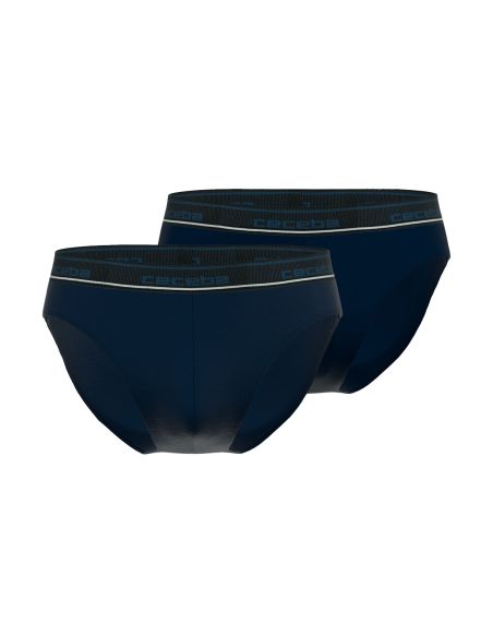 CECEBA Heren Bamboe Slip 2Pack Navy