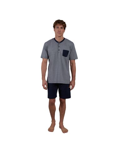 CECEBA Pyjamaset Kort 1Pack Blauw