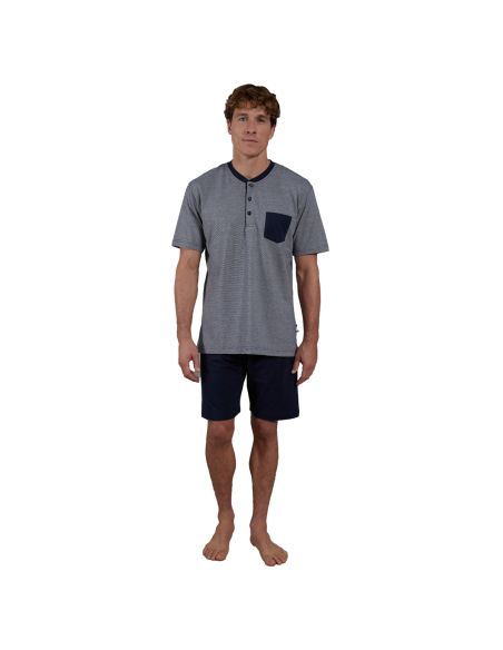 CECEBA Pyjamaset Kort 1Pack Blauw