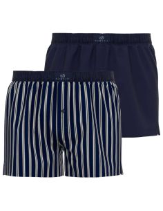 Bugatti Heren Boxer Shorts Pure Cotton 2Pack Blue Mix