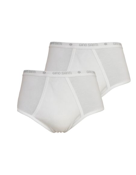 Gino Santi Heren Classic Maxi Slip 2Pack Wit