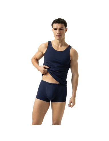 MEY Heren Shorty Dry Cotton Yacht Blue 46021