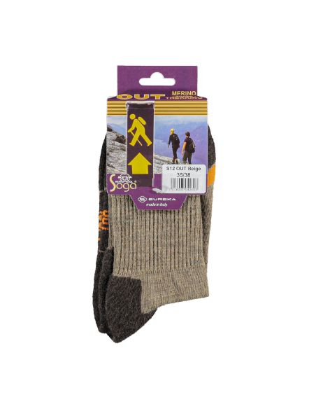 Soga S12 Merino Wollen wandel sokken Beige