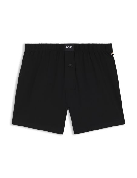 Hugo Boss Heren Jersey Boxer 2Pack Zwart