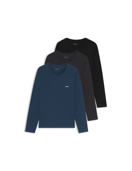 Hugo Boss Heren T-Shirt lange mouw 3Pack Classic 965