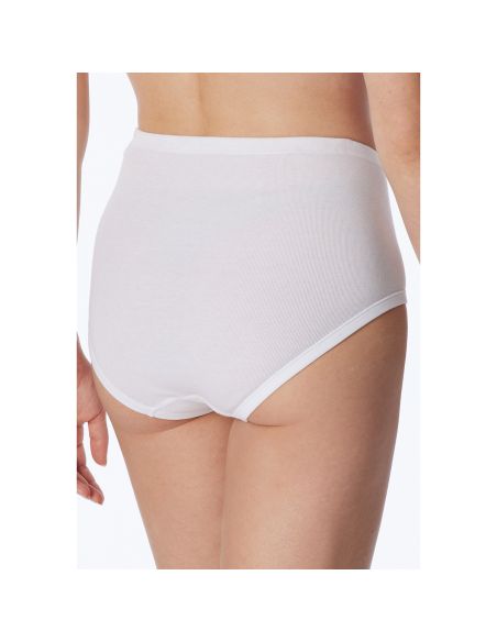 Schiesser Dames Maxi 2pack Rib Wit