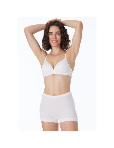 Schiesser Dames Panty 2Pack Rib Wit