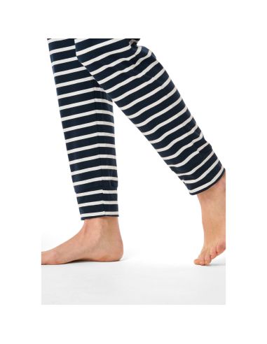 Schiesser Dames Pyjama Lang Nightblue