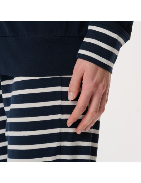 Schiesser Dames Pyjama Lang Nightblue