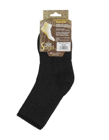 Soga S29 Merino Sokken Zwart