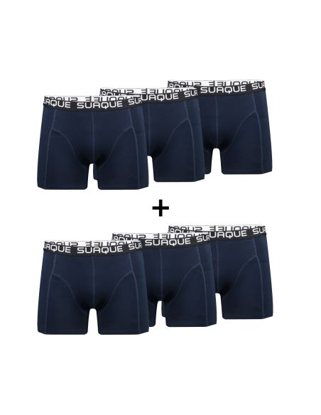 Suaque Heren Boxershorts 3+3 6pack Navy