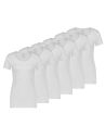 MWTS Dames T-shirt ronde hals wit 3+3 6-Pack