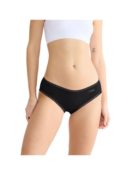 Sloggi Go Crush Hipster C3P 3+3 6Pack Zwart