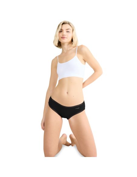 Sloggi Go Crush Hipster C3P 3+3 6Pack Zwart