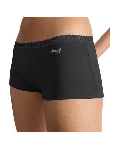 Sloggi Go Crush Short C3P 3+3 6Pack Zwart