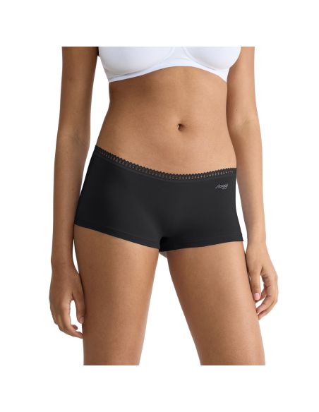 Sloggi Go Crush Short C3P 3+3 6Pack Zwart