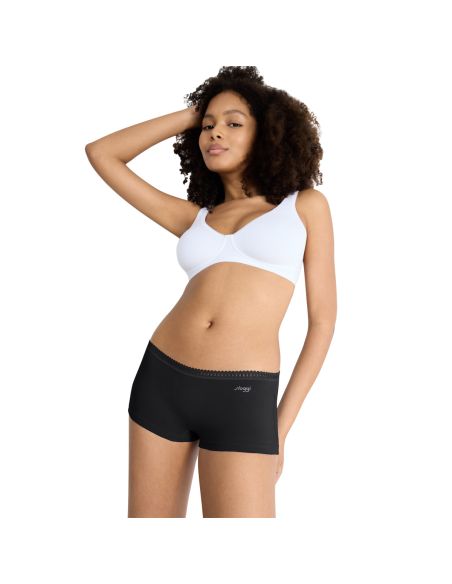 Sloggi Go Crush Short C3P 3+3 6Pack Zwart