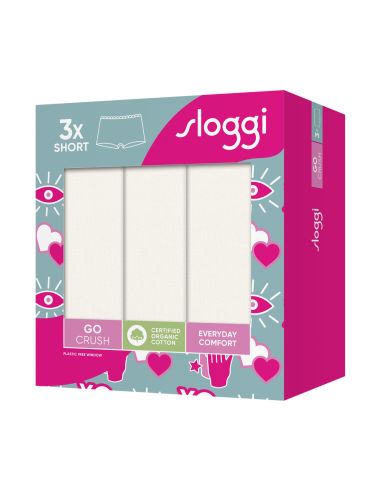 Sloggi Go Crush Short C3P Ivoor