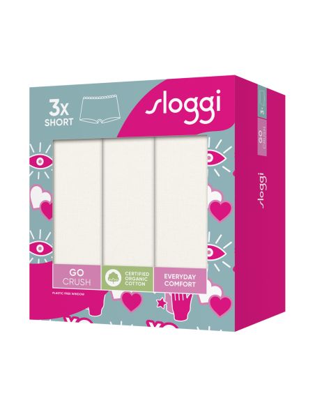 Sloggi Go Crush Short C3P Ivoor