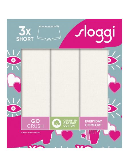 Sloggi Go Crush Short C3P Ivoor