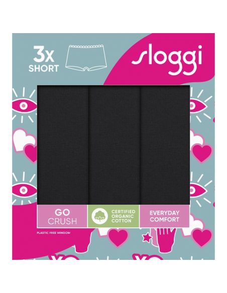 Sloggi Go Crush Short C3P Zwart