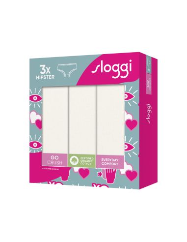 Sloggi Go Crush Hipster C3P Ivoor