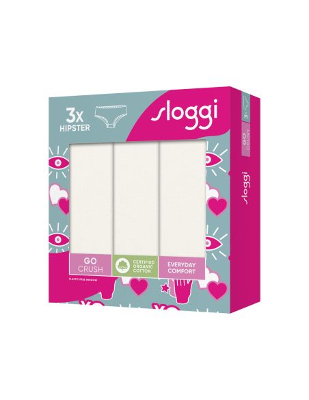 Sloggi Go Crush Hipster C3P Ivoor