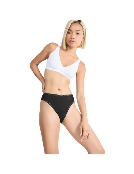 Sloggi Go Crush High Leg C3P Zwart