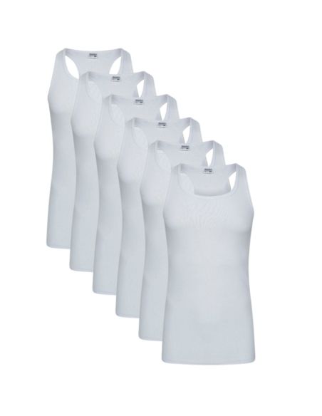 Beeren Heren boxerhemd 6Pack Wit