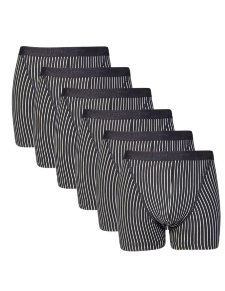 Beeren Heren boxershort B.Y. Rocky 6Pack Zwart