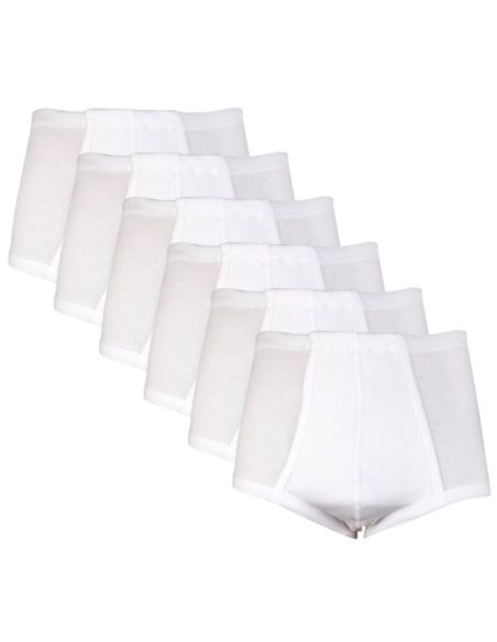 Beeren Heren tailleslip Startex met gulp 6Pack Wit