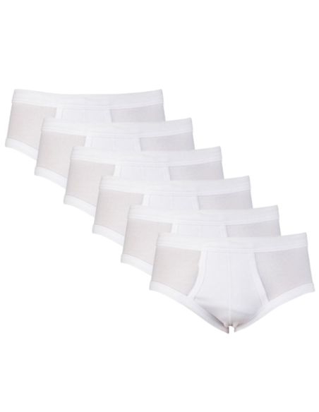 Beeren heren slip met gulp 6Pack Wit