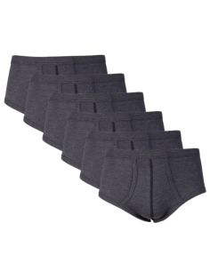 Beeren Heren slip met gulp 6Pack Antraciet Zwart