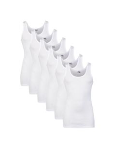 Beeren Heren singlet M3000 6Pack Wit