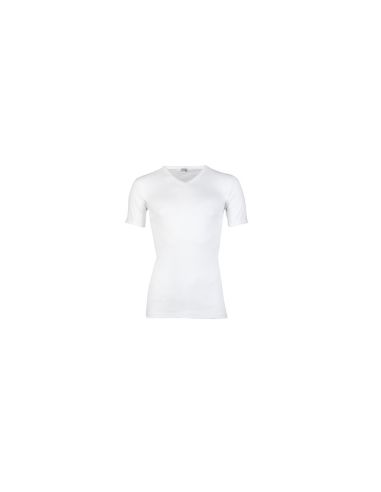 Beeren Heren T-shirt V-hals en K.M. M3000 6Pack Wit