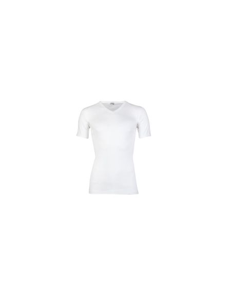Beeren Heren T-shirt V-hals en K.M. M3000 6Pack Wit