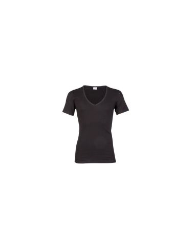 Beeren Heren T-shirt met diepe V-hals M3000 6Pack Zwart